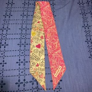 Coach skinny scarf